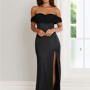 Hello Molly Black Strapless Gown